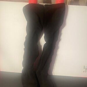Elegant Black Over the Knee Boots Size 6
